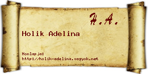 Holik Adelina névjegykártya